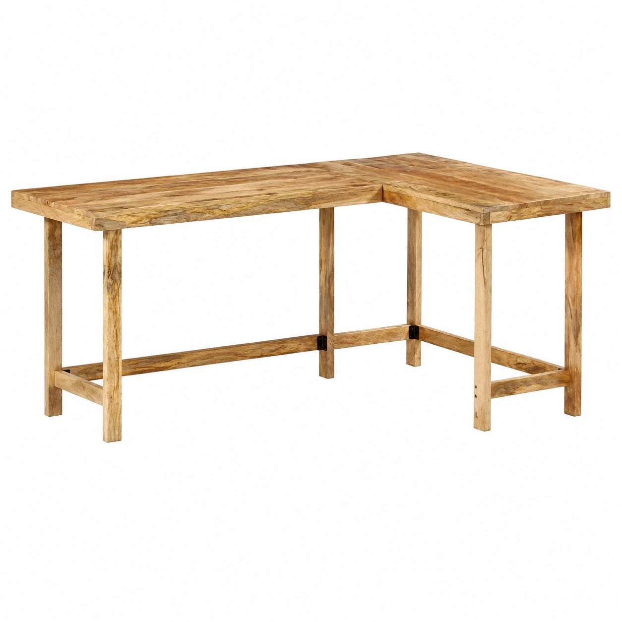 Bureau, en bois massif, 165 x 110 x 75 cm, pour l’espace de travail