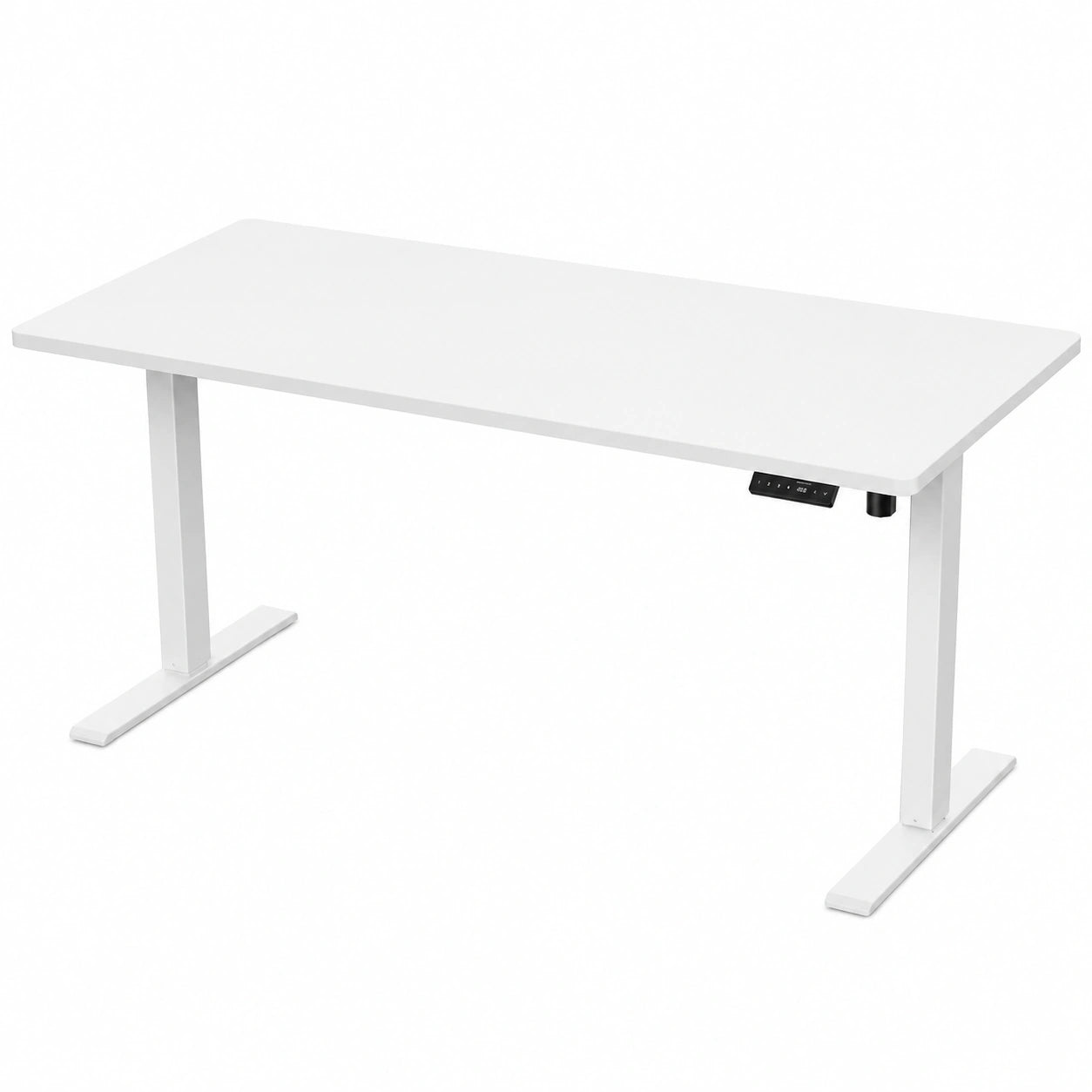 Bureau, réglable, coloris blanc, 160 x 60 cm, pour l’espace de travail