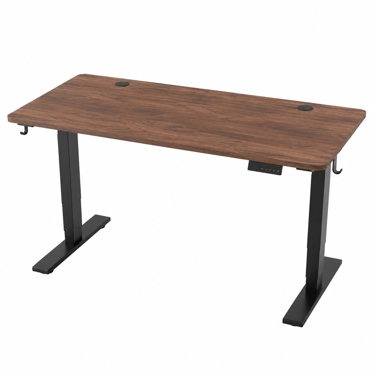 Bureau, réglable, avec prise intégrée, 120 x 60 cm, pour l’espace de travail