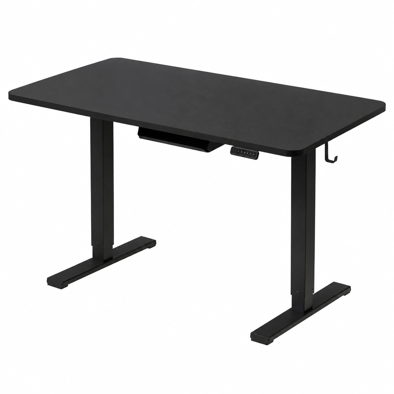 Bureau, réglable, coloris noir, 120 x 60 cm, pour l’espace de travail