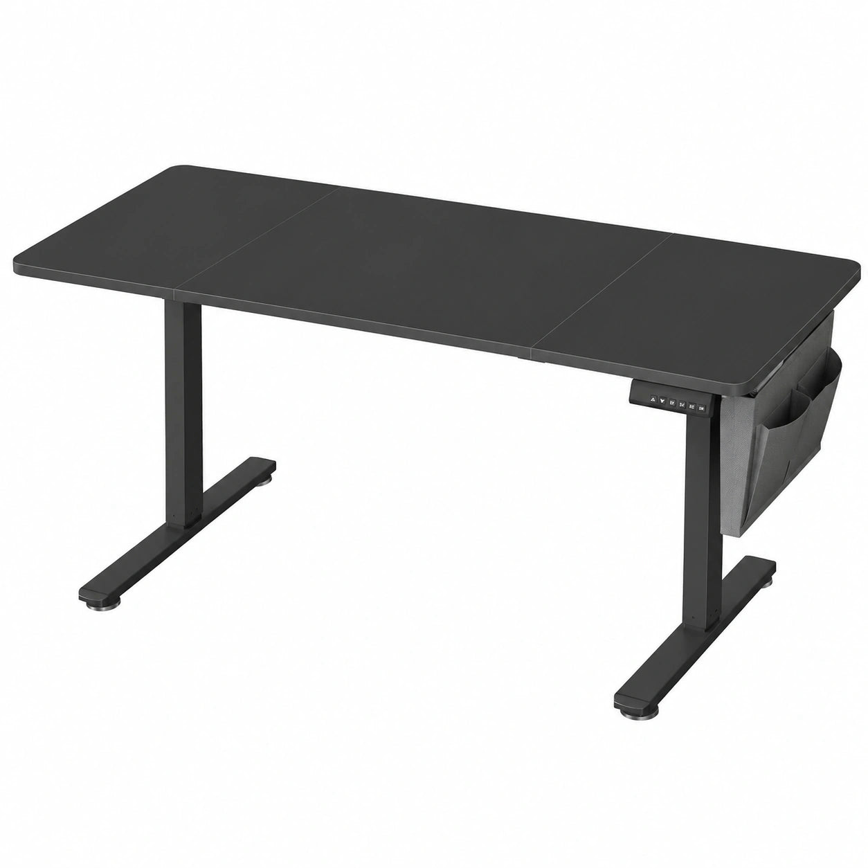 Bureau, réglable, 160 x 70 cm, coloris noir, pour l’espace de travail