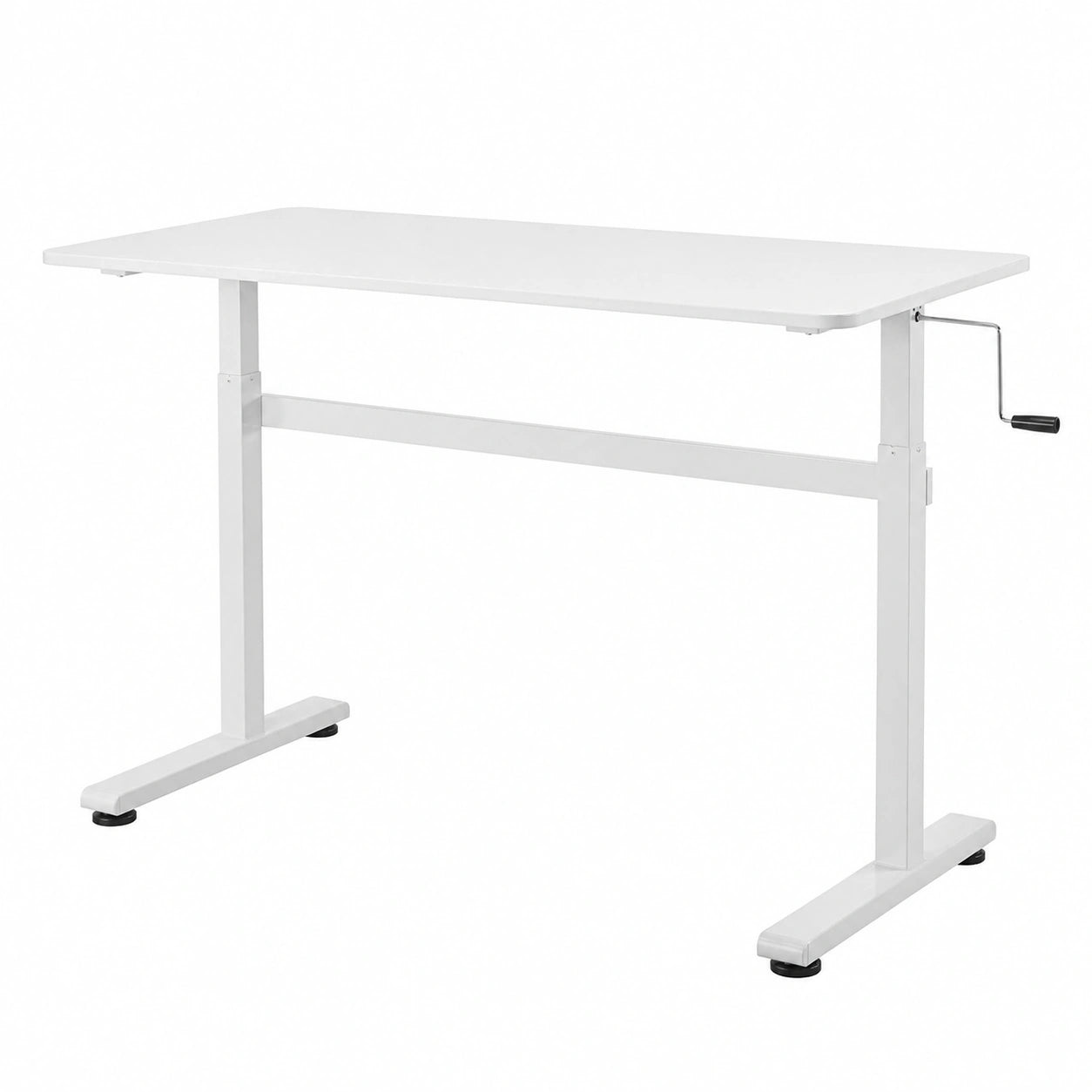 Bureau, réglable, coloris blanc, 140 x 60 cm, pour l’espace de travail
