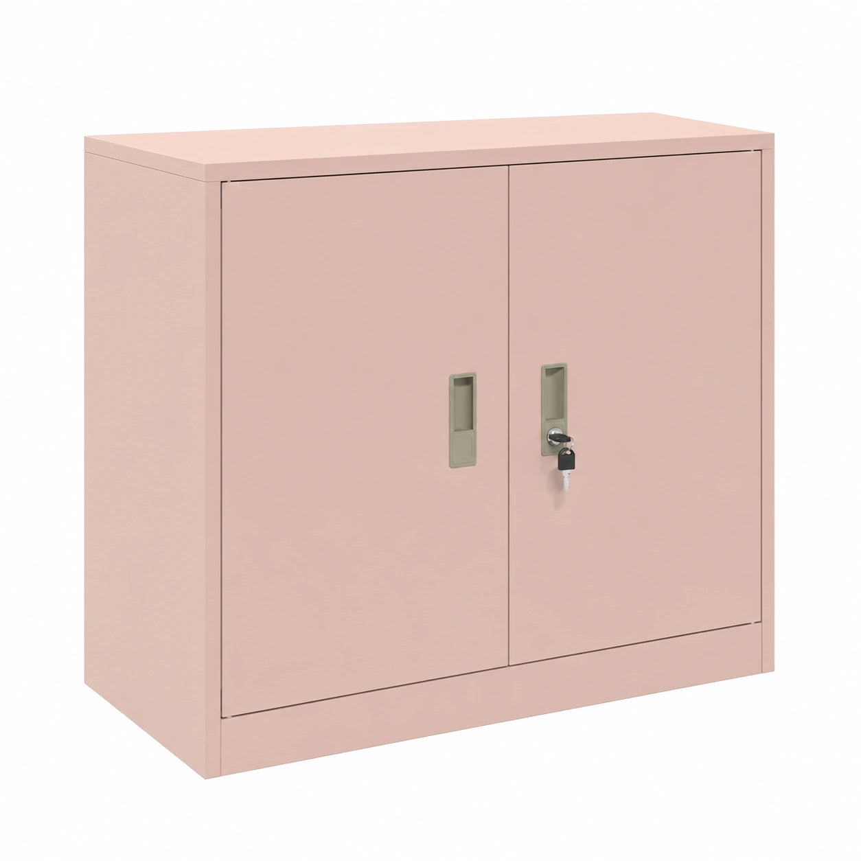 Armoire, avec rangement, en acier, coloris rose, 80 x 40 x 70 cm, pour la chambre