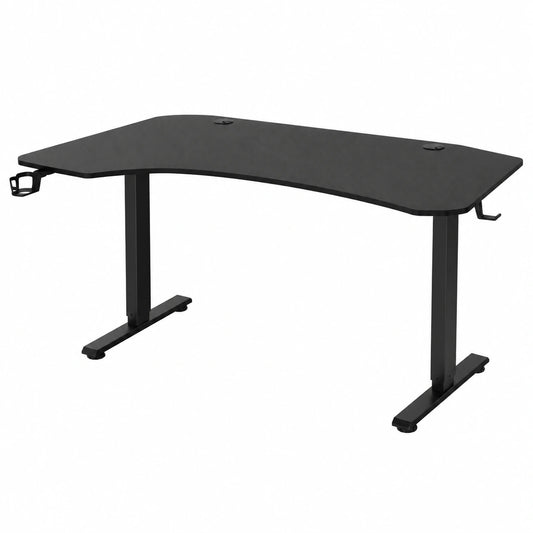 Bureau, réglable, coloris noir, pour l’espace de travail