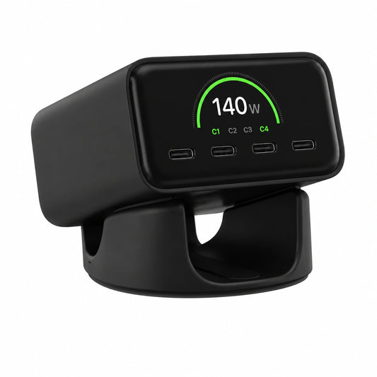 Bureau, avec prise intégrée, coloris noir, pour l’espace de travail