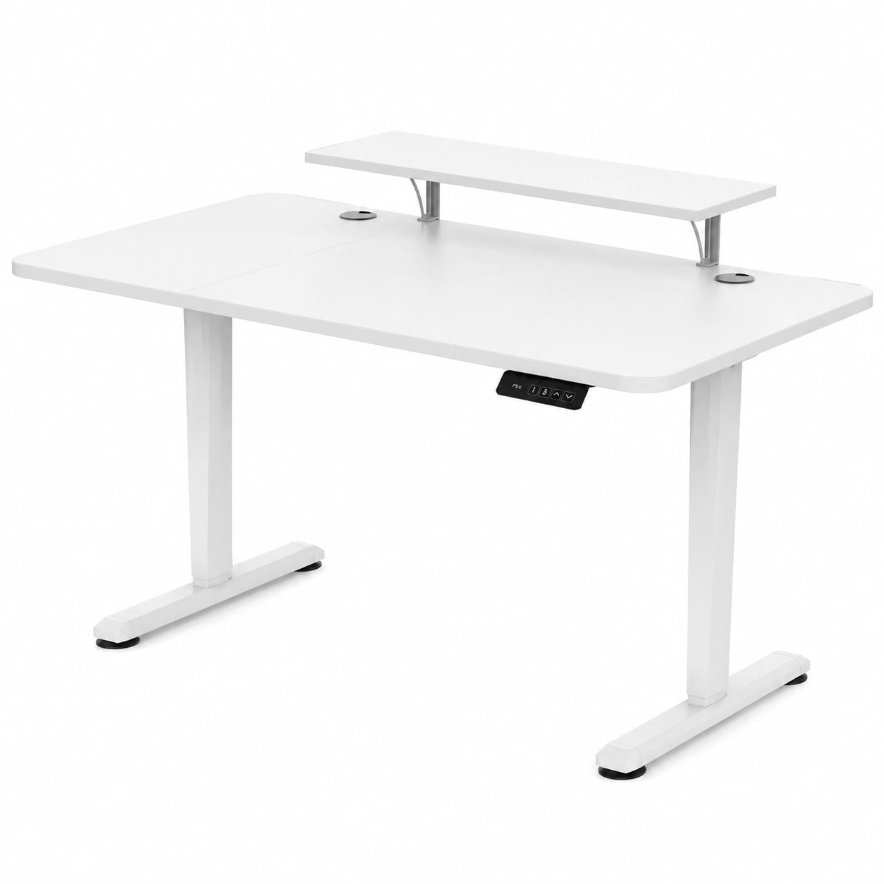 Bureau, réglable, coloris blanc, 120 x 60 cm, pour l’espace de travail