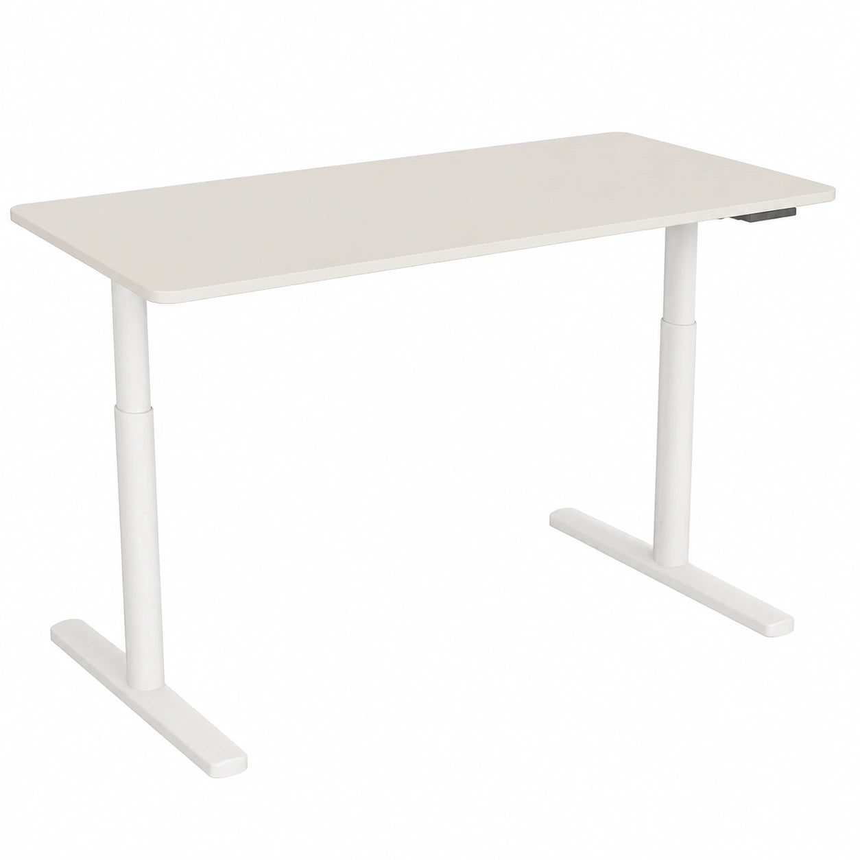 Bureau, réglable, coloris blanc, 140 x 70 cm, pour l’espace de travail