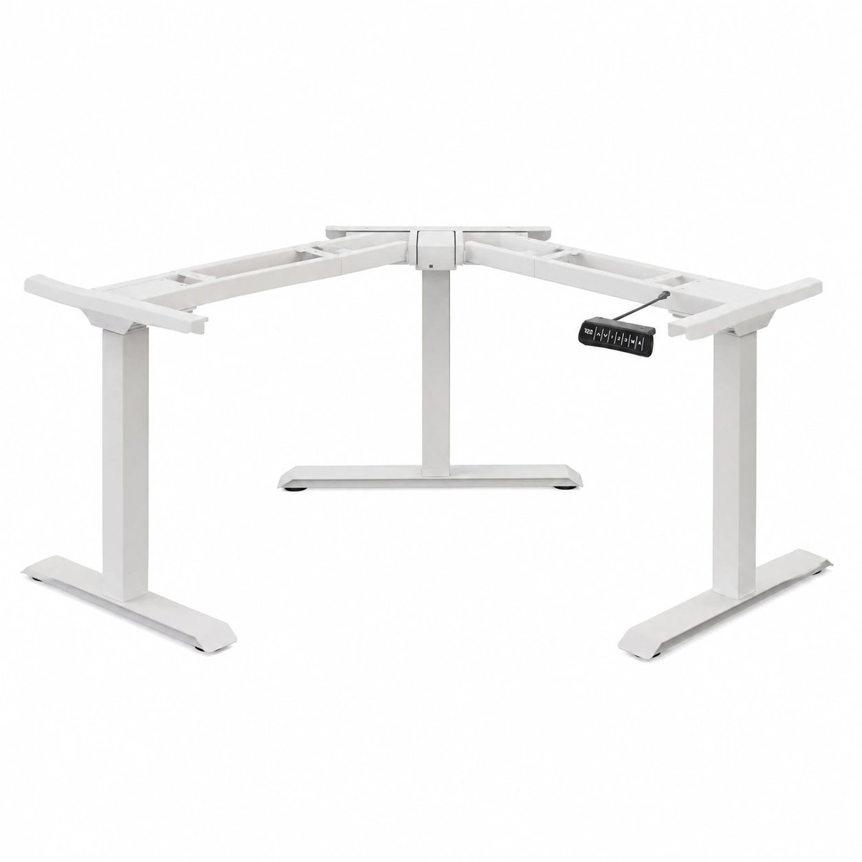 Bureau, réglable, coloris blanc, pour l’espace de travail
