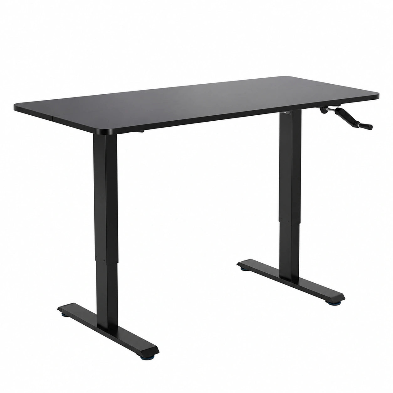 Bureau, en acier, réglable, coloris noir, 120 x 60 cm, pour l’espace de travail