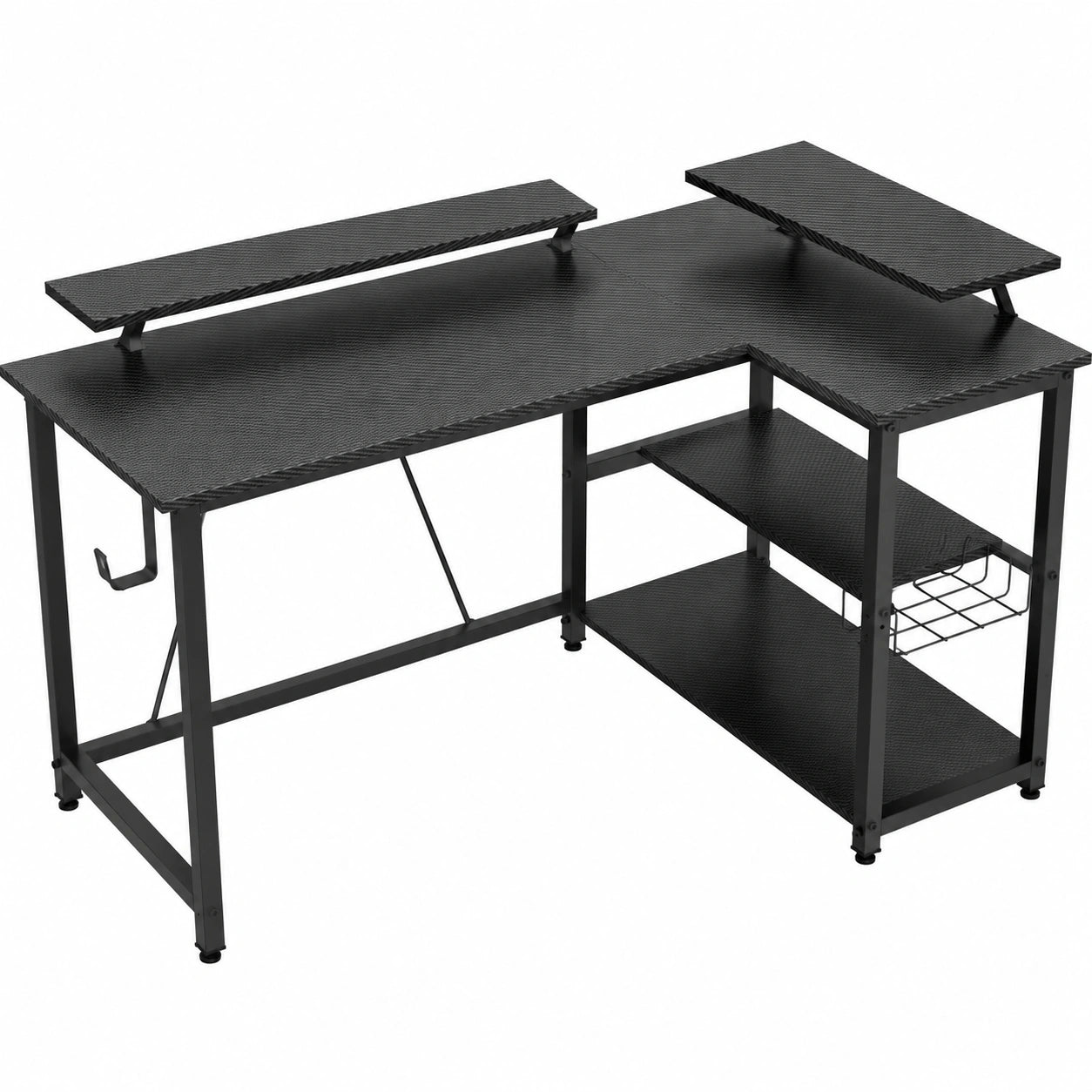 Bureau, réglable, coloris noir, 120 x 80 cm, pour l’espace de travail