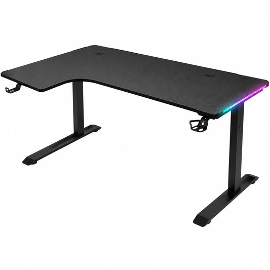 Bureau, avec éclairage LED, 160 x 100 cm, pour l’espace de travail